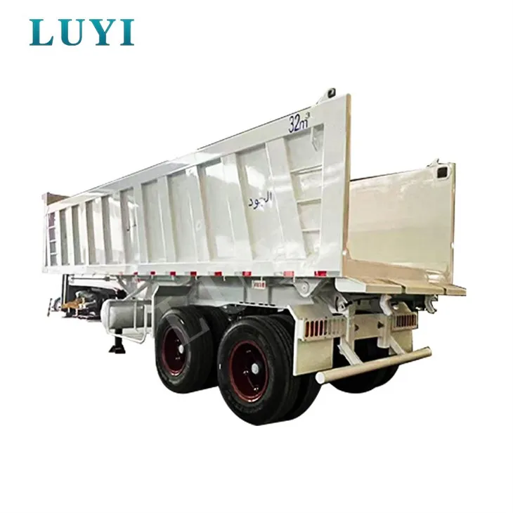 Remorcă pentru camion cu 2 axe Semiremorcă cu basculantă spate de înaltă calitate