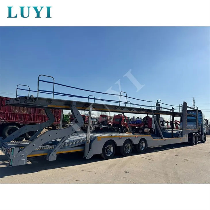 3 punte dublă a axei 8 vehicul care transportă transportator auto semi -remorcă