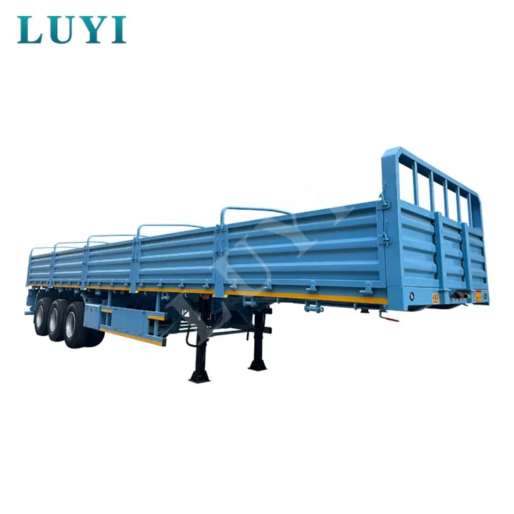 3 Axle Side Wall Semi Trailer Versatile For Bulk General Cargo