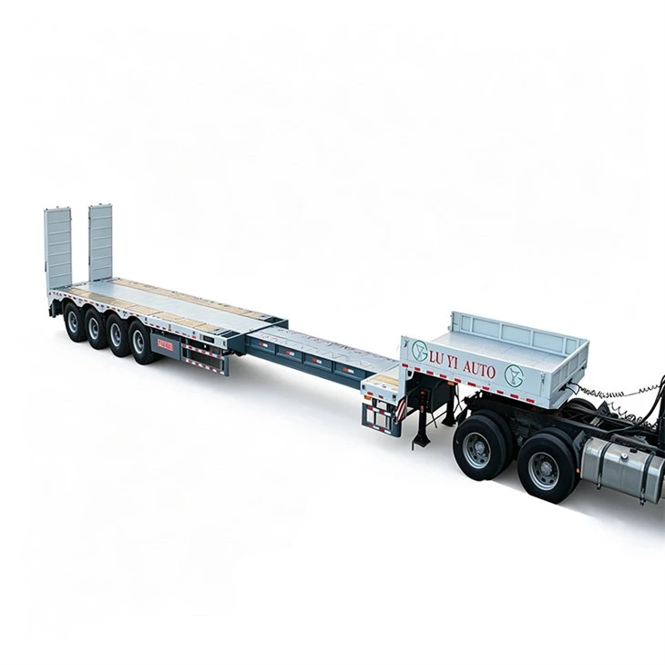 Semiremorcă Lowboy extensibilă RGN cu 4 axe