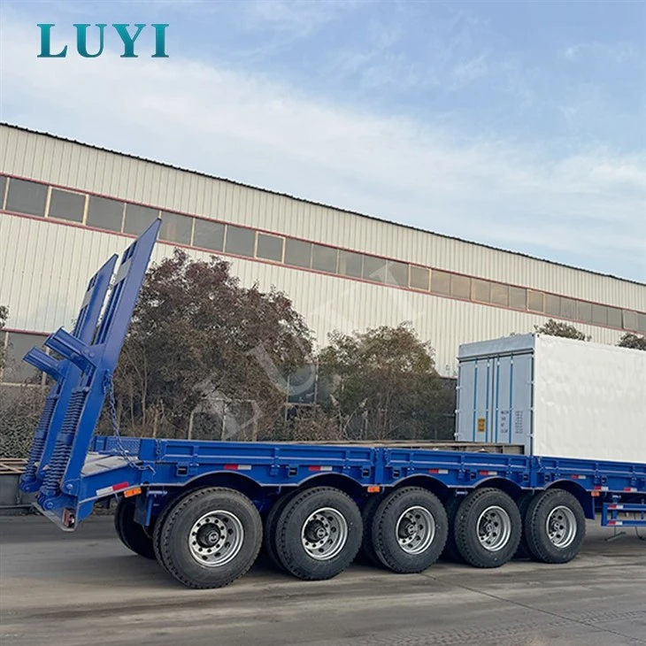 5-axle 120-ton Heavy-duty Dump Lowbed Trailer manufacturers