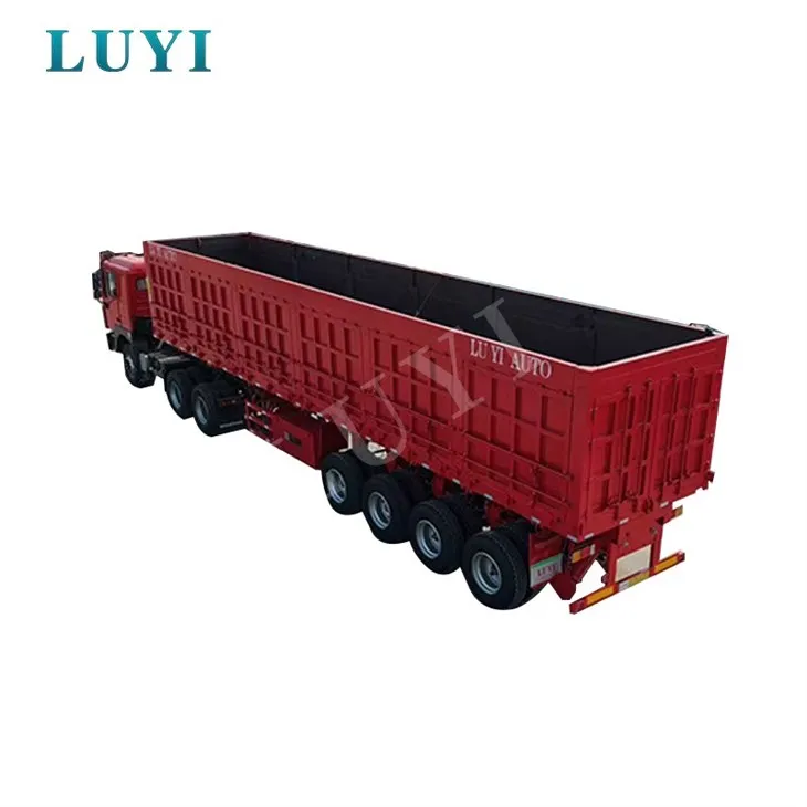 Semiremorcă personalizată cu benă laterală directă