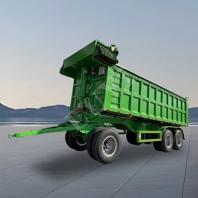 Două - axa dreptunghiulară 30/50 cubică de descărcare spate semi - trailer